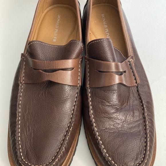 Donald Pliner Joe Casual Brown Leather Loafers Size 11M NWOB main image 7